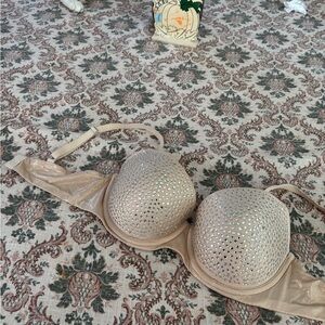 Victoria's Secret Shimmering Tan Studded Bra
